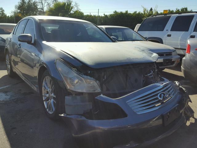 JNKBV61E38M203412 - 2008 INFINITI G35 BLUE photo 1