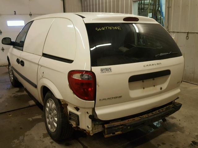 1D4GP21R05B358541 - 2005 DODGE CARAVAN C/ WHITE photo 3