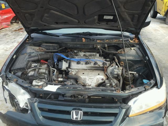 1HGCF86621A105139 - 2001 HONDA ACCORD VAL GREEN photo 7