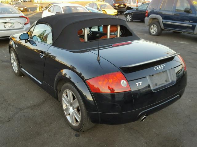 TRUTC28N231011487 - 2003 AUDI TT BLACK photo 3