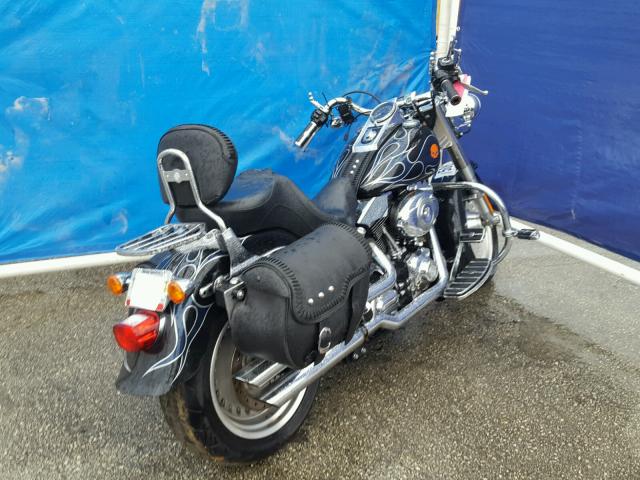 1HD1BX5147Y096458 - 2007 HARLEY-DAVIDSON FLSTF BLACK photo 4