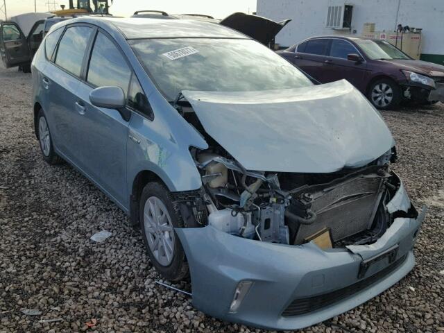 JTDZN3EU0D3208258 - 2013 TOYOTA PRIUS V TEAL photo 1