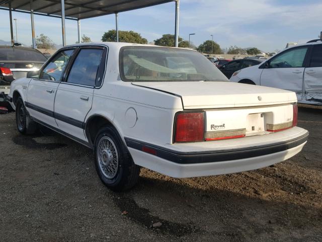 1G3AM54N2L6301785 - 1990 OLDSMOBILE CUTLASS CI WHITE photo 3