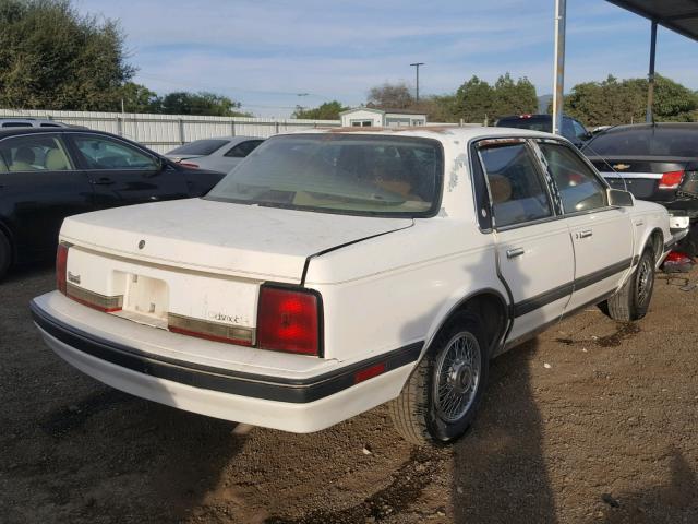 1G3AM54N2L6301785 - 1990 OLDSMOBILE CUTLASS CI WHITE photo 4