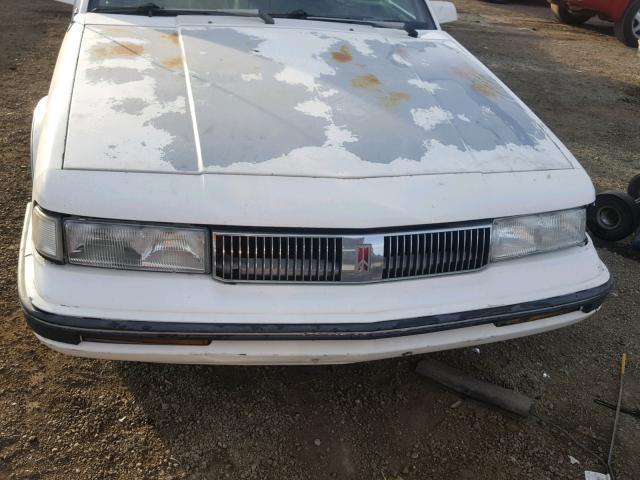 1G3AM54N2L6301785 - 1990 OLDSMOBILE CUTLASS CI WHITE photo 7