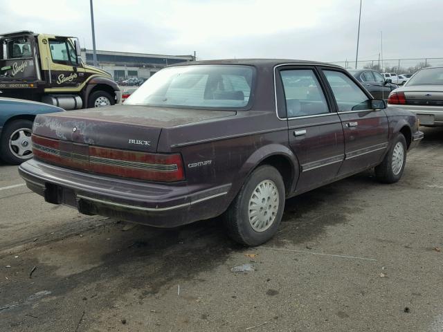 1G4AG55M8R6423231 - 1994 BUICK CENTURY SP MAROON photo 4