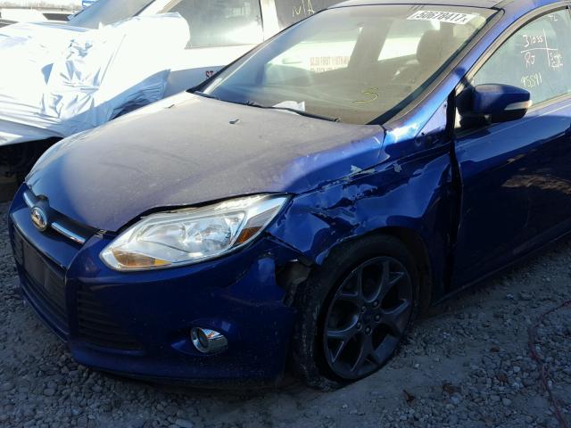 1FADP3F24DL115007 - 2013 FORD FOCUS SE BLUE photo 9