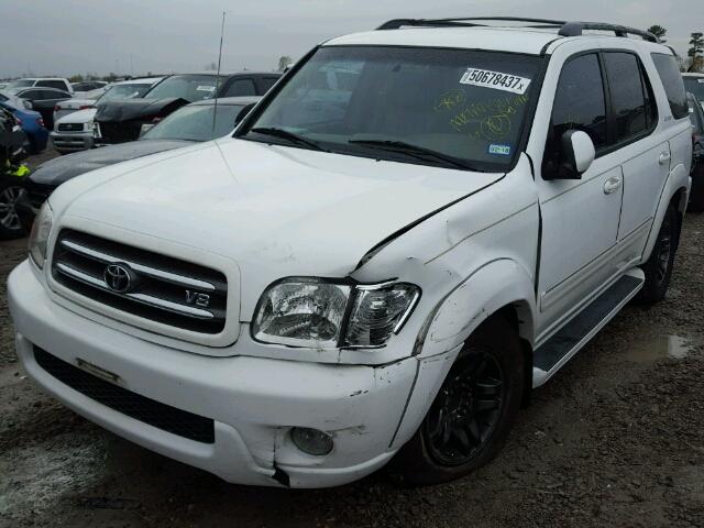 5TDZT38AX3S172115 - 2003 TOYOTA SEQUOIA LI WHITE photo 2