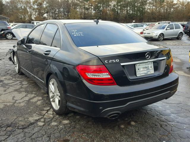 WDDGF4HBXDR291303 - 2013 MERCEDES-BENZ C 250 BLACK photo 3