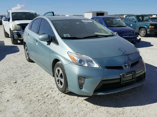 JTDKN3DU4C1573281 - 2012 TOYOTA PRIUS TURQUOISE photo 1