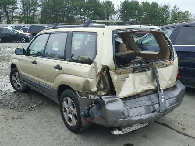 JF1SG65603H751552 - 2003 SUBARU FORESTER 2 GOLD photo 3