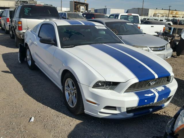 1ZVBP8AM7E5321822 - 2014 FORD MUSTANG WHITE photo 1