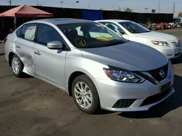 3N1AB7AP7HY403562 - 2017 NISSAN SENTRA S SILVER photo 1