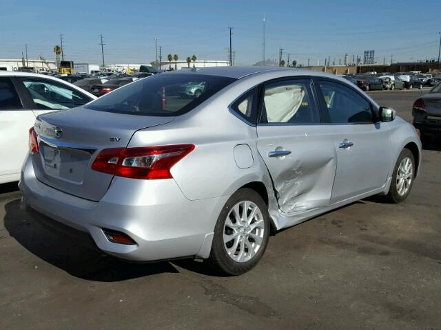 3N1AB7AP7HY403562 - 2017 NISSAN SENTRA S SILVER photo 4