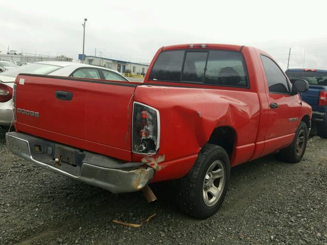 1D7HA16K83J667997 - 2003 DODGE RAM 1500 S RED photo 4