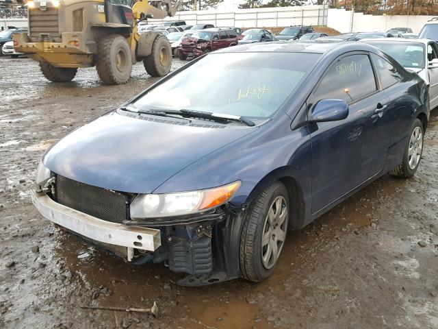 2HGFG11626H559697 - 2006 HONDA CIVIC LX BLUE photo 2