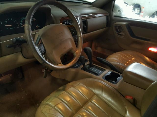 1J4GW68S5XC746193 - 1999 JEEP GRAND CHER TAN photo 9