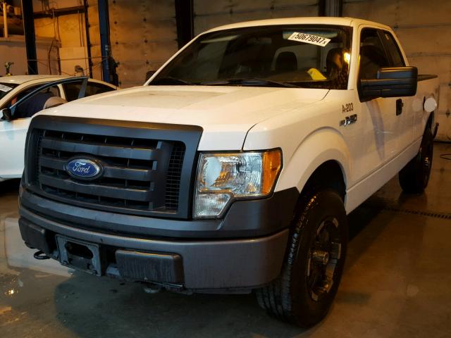 1FTEX1EW1AFC02235 - 2010 FORD F150 SUPER WHITE photo 2