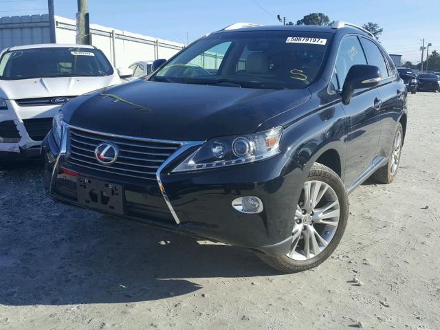 2T2BK1BA6EC238815 - 2014 LEXUS RX 350 BLACK photo 2