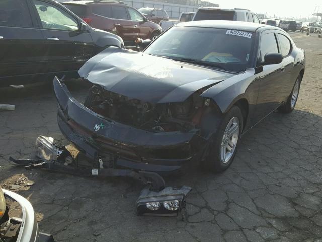 2B3KA43G77H781578 - 2007 DODGE CHARGER SE BLACK photo 2