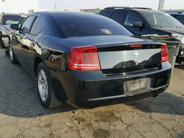 2B3KA43G77H781578 - 2007 DODGE CHARGER SE BLACK photo 3