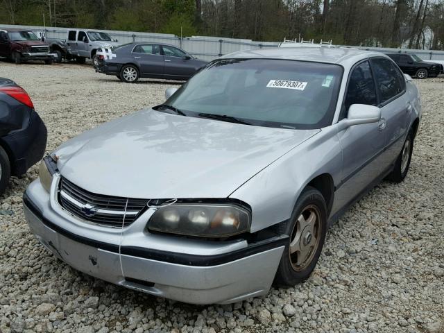 2G1WF55E9Y9233931 - 2000 CHEVROLET IMPALA SILVER photo 2