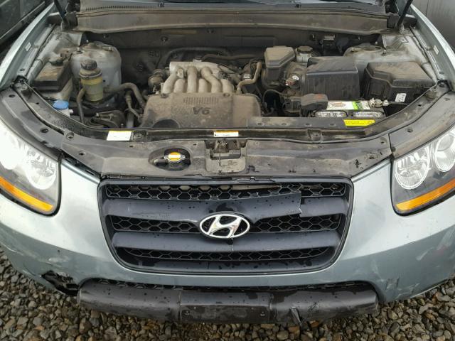 5NMSG13D29H301407 - 2009 HYUNDAI SANTA FE G GRAY photo 7