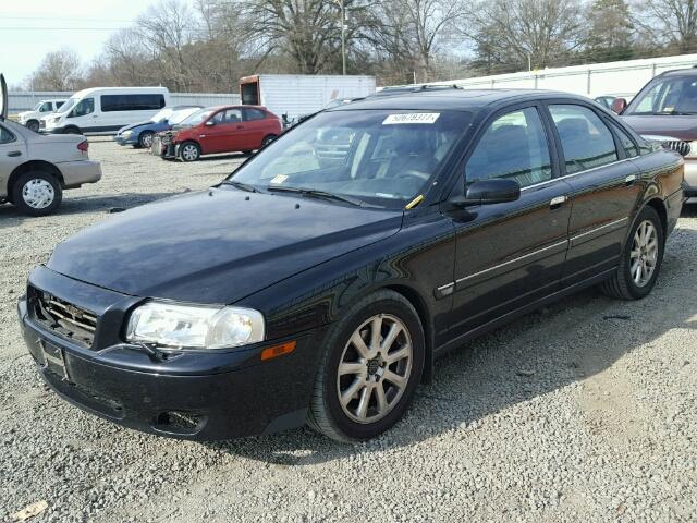 YV1TH59H841372885 - 2004 VOLVO S80 2.5T BLACK photo 2