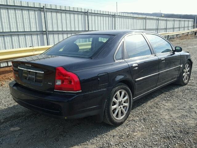 YV1TH59H841372885 - 2004 VOLVO S80 2.5T BLACK photo 4