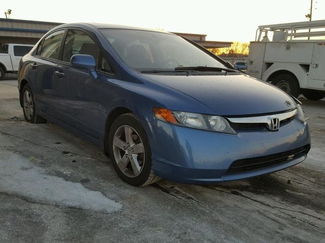 1HGFA16818L085761 - 2008 HONDA CIVIC EX BLUE photo 1