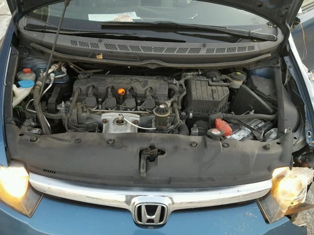 1HGFA16818L085761 - 2008 HONDA CIVIC EX BLUE photo 7