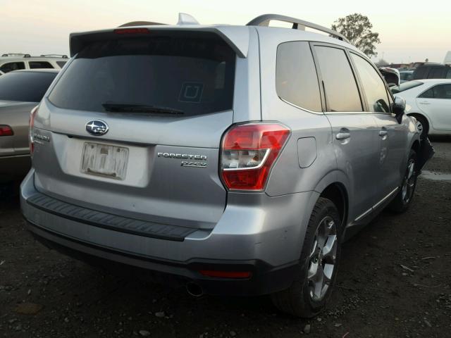 JF2SJAXC6GH520504 - 2016 SUBARU FORESTER 2 SILVER photo 4