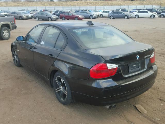 WBAVC93527KX54361 - 2007 BMW 328 XI BLACK photo 3