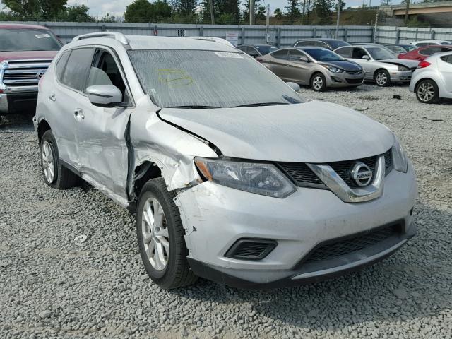 KNMAT2MT0GP712571 - 2016 NISSAN ROGUE S SILVER photo 1