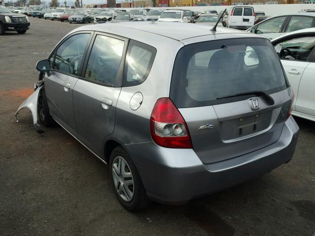 JHMGD38437S040470 - 2007 HONDA FIT SILVER photo 3