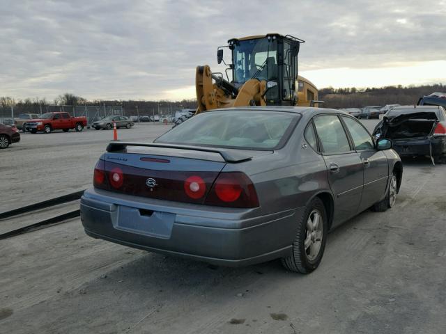 2G1WH52K549162435 - 2004 CHEVROLET IMPALA LS GRAY photo 4