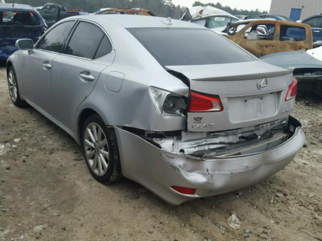 JTHCK262195031039 - 2009 LEXUS IS 250 SILVER photo 3