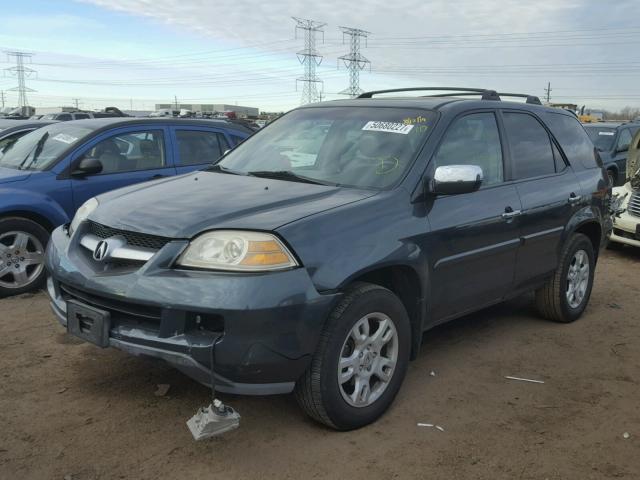 2HNYD18925H525073 - 2005 ACURA MDX TOURIN GRAY photo 2