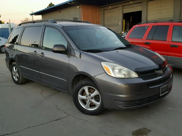 5TDZA23C14S109530 - 2004 TOYOTA SIENNA CE CHARCOAL photo 1