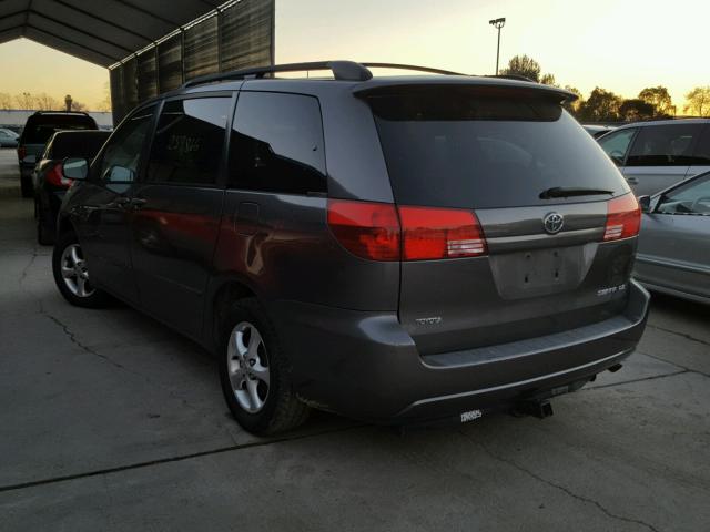 5TDZA23C14S109530 - 2004 TOYOTA SIENNA CE CHARCOAL photo 3