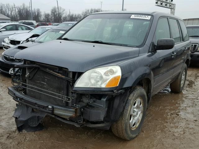 2HKYF18123H568584 - 2003 HONDA PILOT LX GREEN photo 2