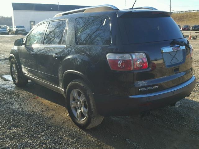 1GKEV23D19J139275 - 2009 GMC ACADIA SLT BLACK photo 3