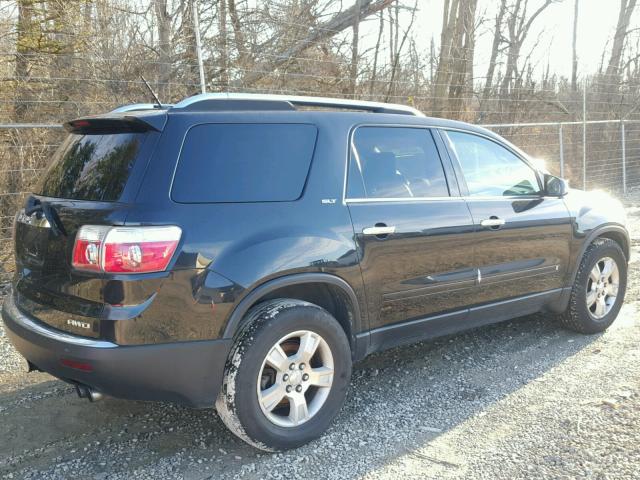 1GKEV23D19J139275 - 2009 GMC ACADIA SLT BLACK photo 4