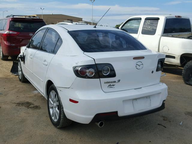 JM1BK12F371670060 - 2007 MAZDA 3 I WHITE photo 3