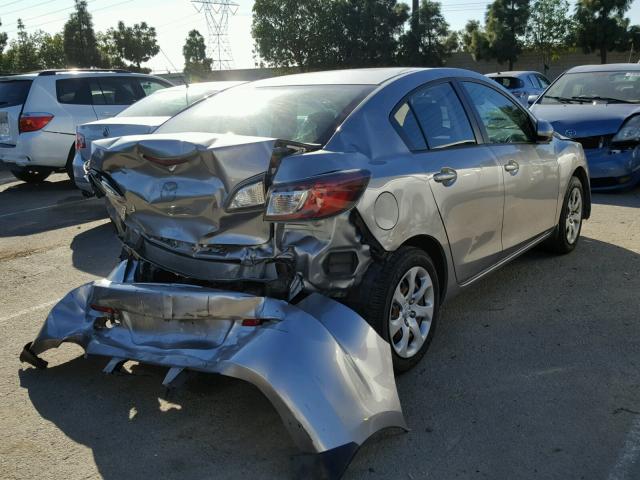 JM1BL1TG5D1749293 - 2013 MAZDA 3 I SILVER photo 4