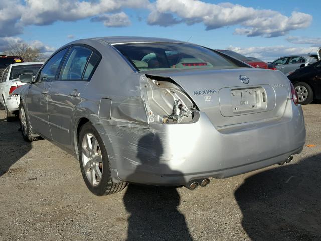 1N4BA41E74C900587 - 2004 NISSAN MAXIMA SE SILVER photo 3