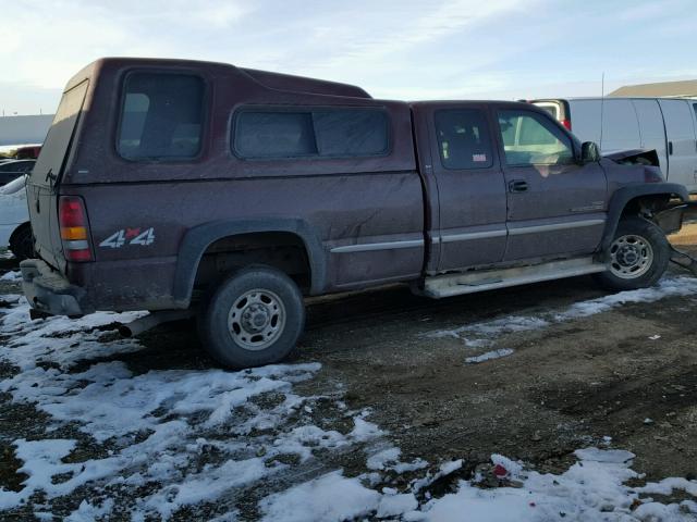 1GTHK29121E327203 - 2001 GMC SIERRA K25 BURGUNDY photo 4