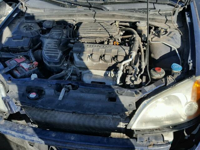 2HGES15583H590251 - 2003 HONDA CIVIC LX BLUE photo 7