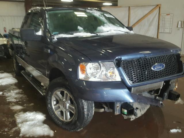 1FTPX12505FB17204 - 2005 FORD F150 BLUE photo 1