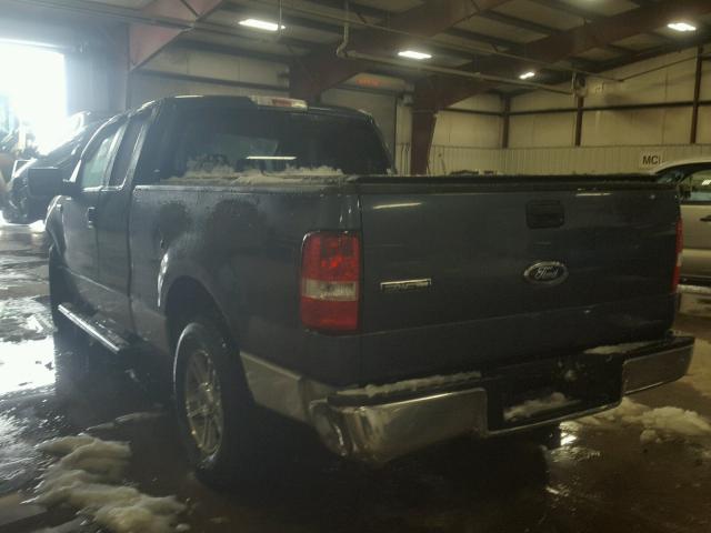 1FTPX12505FB17204 - 2005 FORD F150 BLUE photo 3